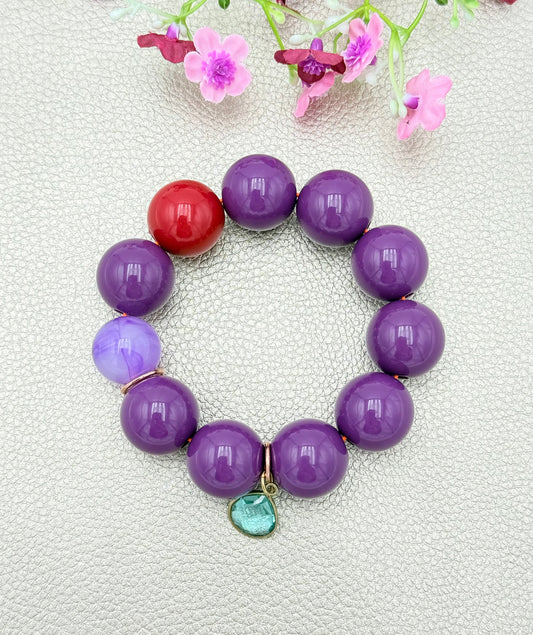 Armband glitzerblume*  SUPER BUBBLE # 28