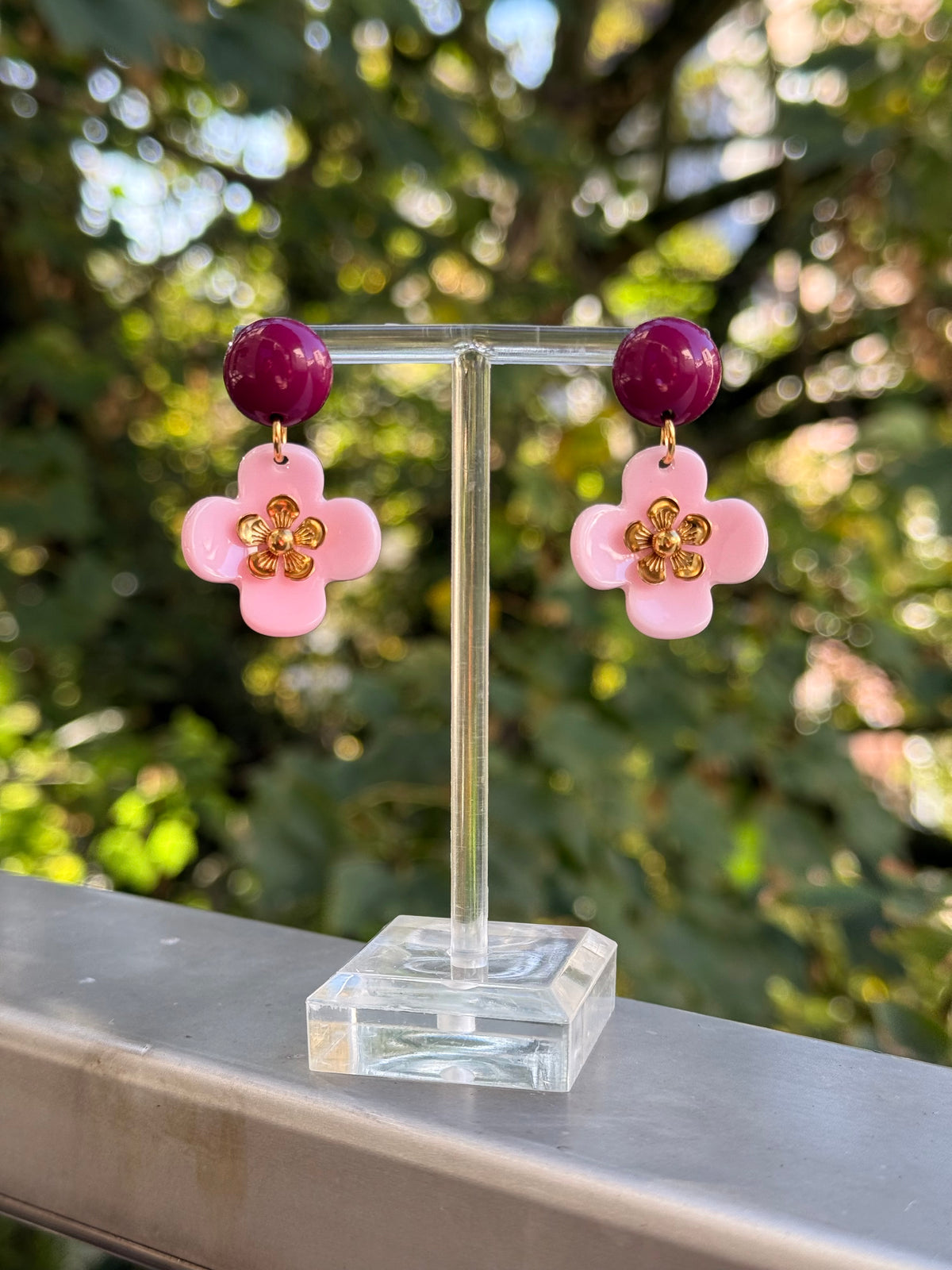 Rosa Blumenohrringe - Unsere neue Kollektion Poppy Bloom
