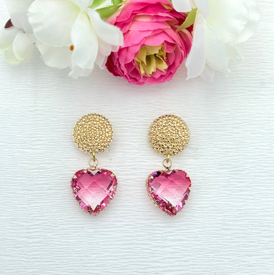 Ohrringe Statement, schöne Ohrringe, bunte Ohrringe, Statement Ohrringe, glänzende Ohrringe, große Ohrringe, glitzernde Ohrringe, Glitzerohrringe, Herzen Ohrringe