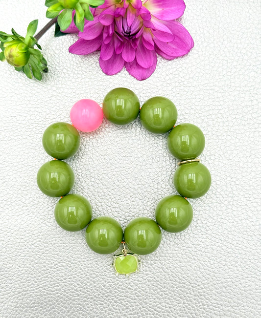 Armband glitzerblume*  SUPER BUBBLE # 14