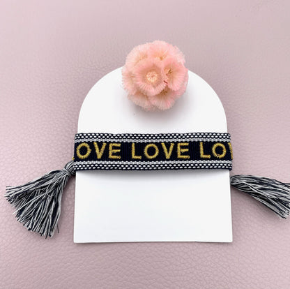 Armband mit Text, Armband Love, Statementarmband, Statement Armband