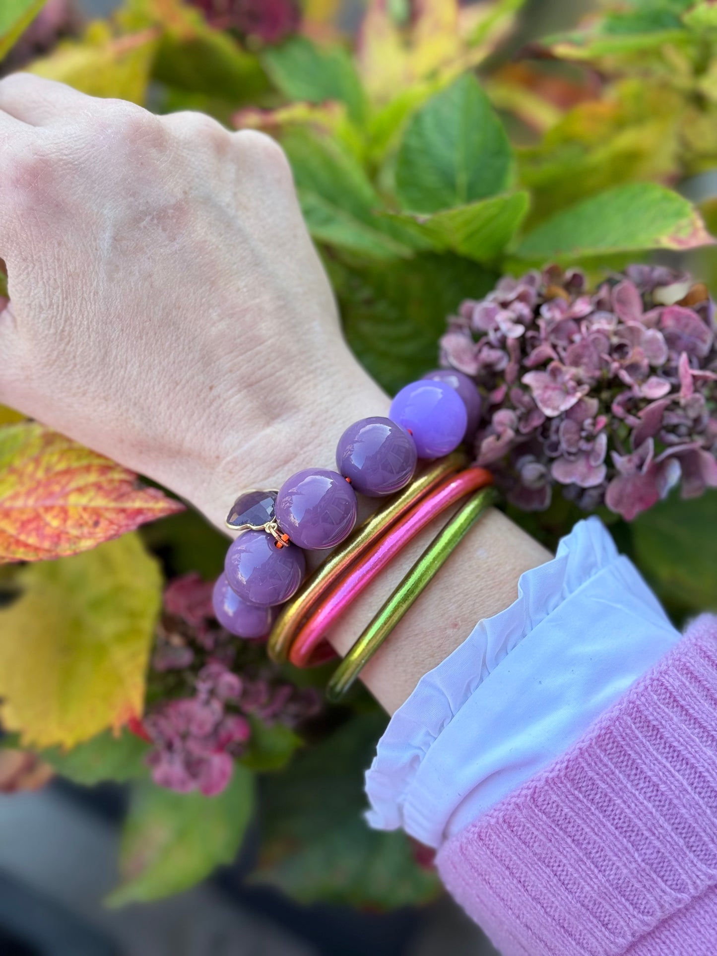 Armband glitzerblume*  SUPER BUBBLE # 29