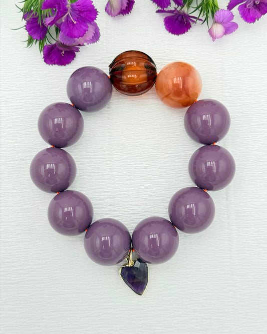 Armband glitzerblume*  SUPER BUBBLE # 48