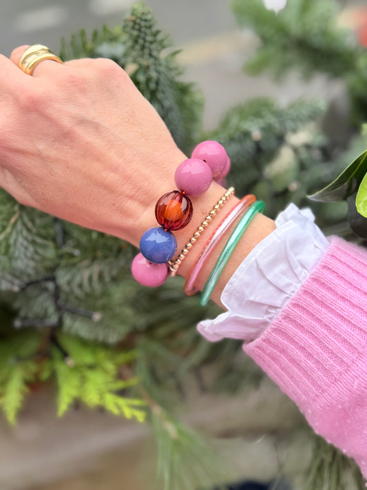 Armband glitzerblume*  SUPER BUBBLE # 50