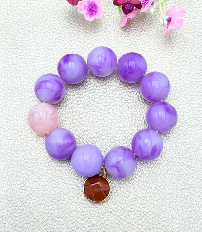 Armband glitzerblume*  SUPER BUBBLE # 33