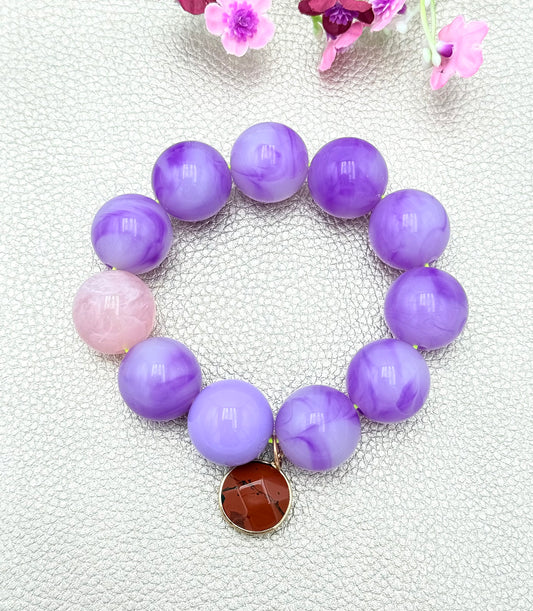 Armband glitzerblume*  SUPER BUBBLE # 33