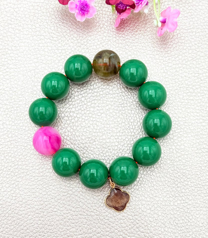 Armband glitzerblume*  BIG BUBBLE # 40