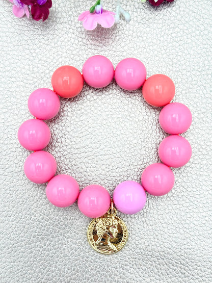 Armband glitzerblume*  BUBBLE # 68