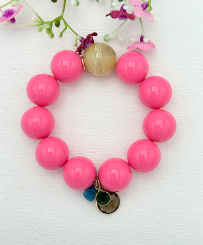 Armband glitzerblume*  SUPER BUBBLE # 45