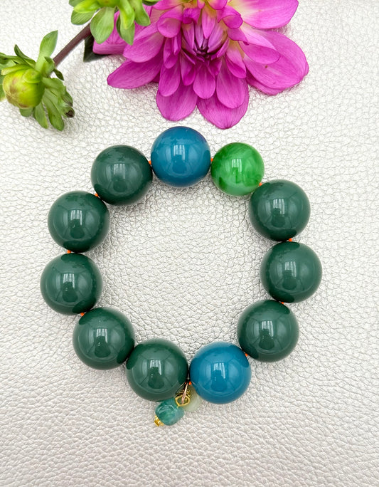 Armband glitzerblume*  SUPER BUBBLE # 17