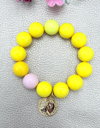 Armband glitzerblume*  BUBBLE # 70