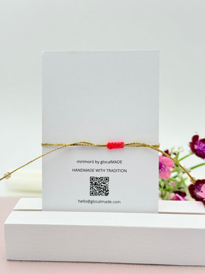 Herzarmband Mini in Pink und Gold