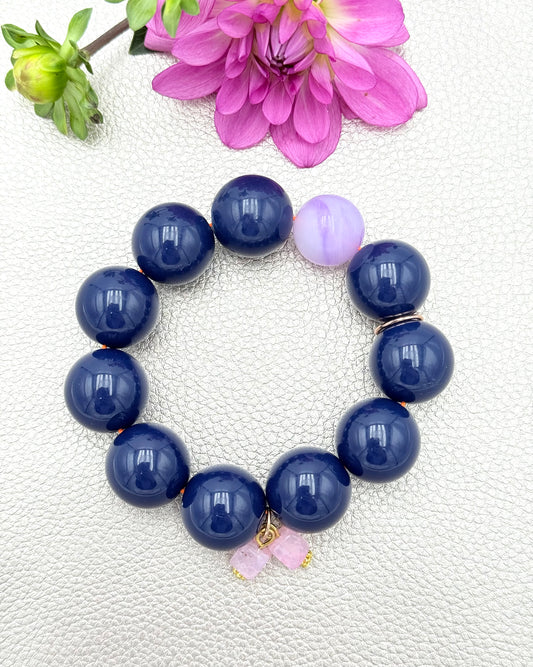 Armband glitzerblume*  SUPER BUBBLE # 13