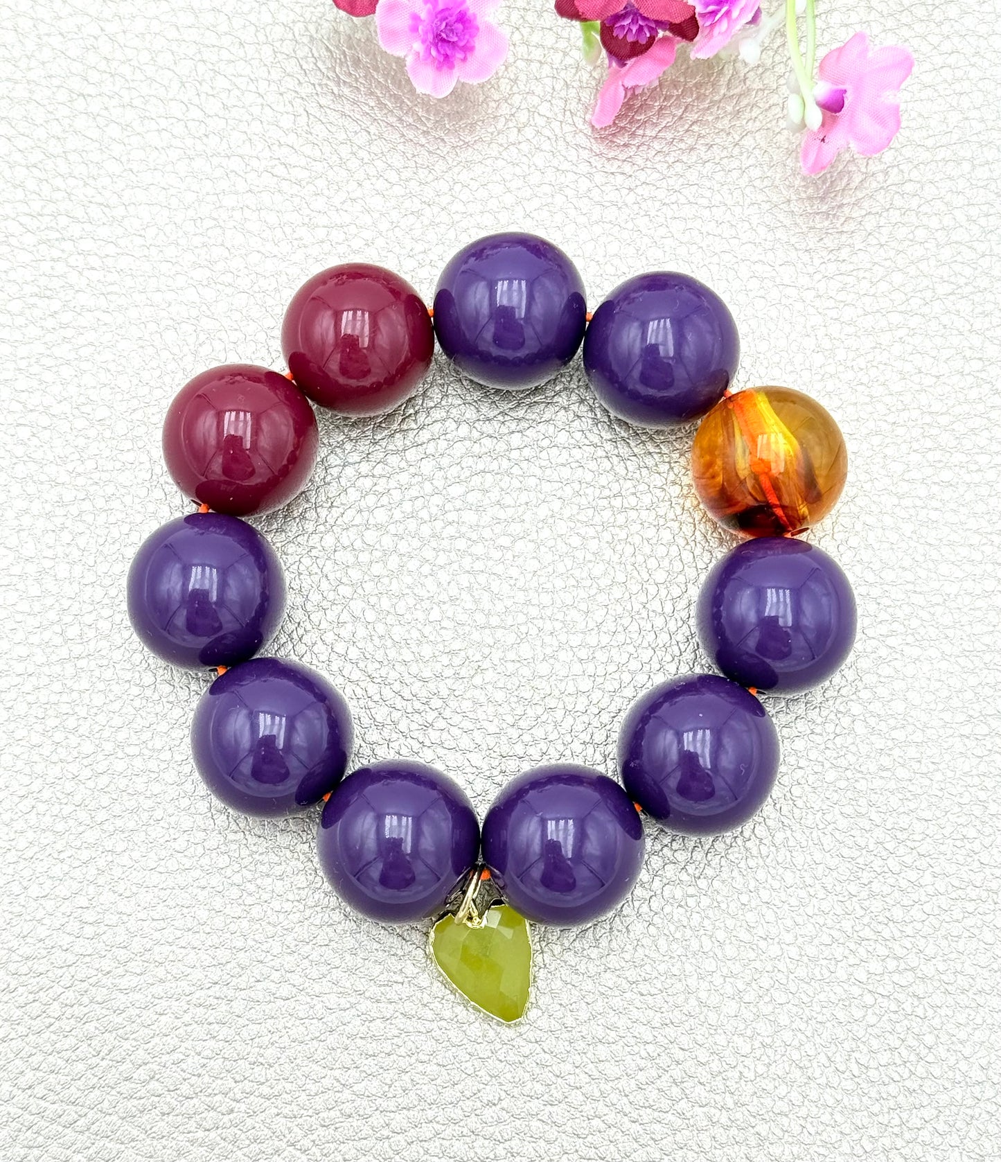 Armband glitzerblume*  SUPER BUBBLE # 30