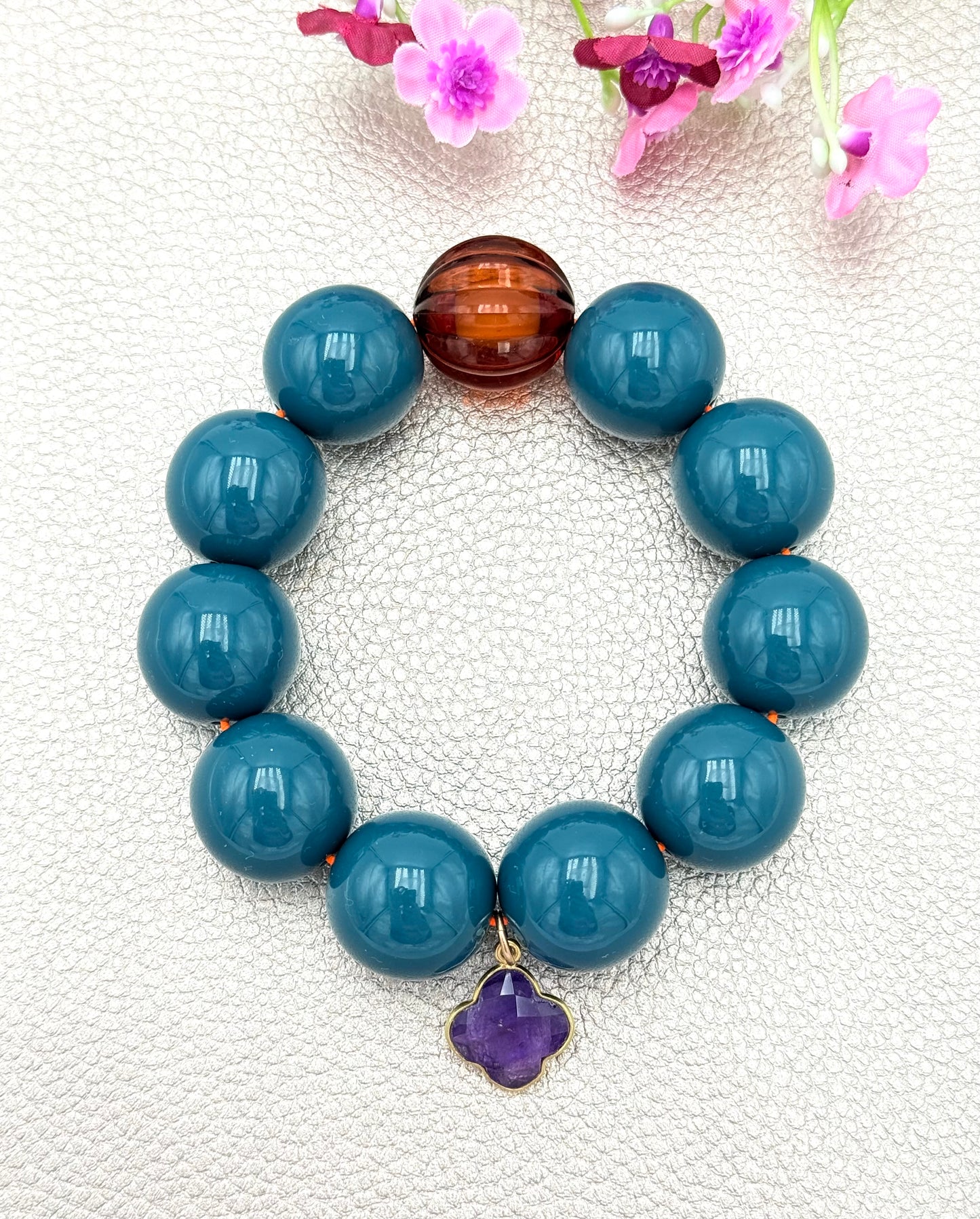 Armband glitzerblume*  SUPER BUBBLE # 36