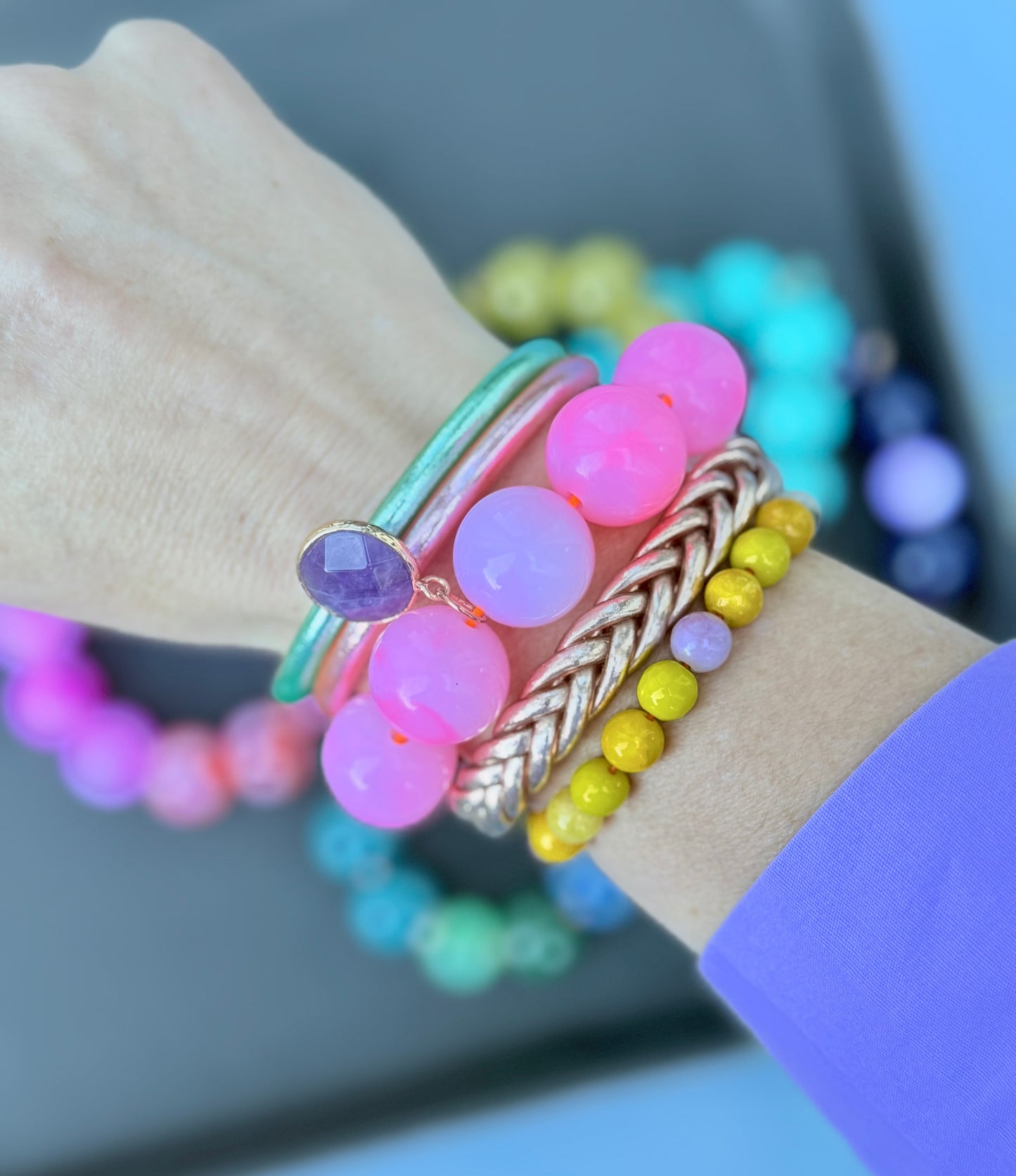 Armband glitzerblume*  SUPER BUBBLE # 20