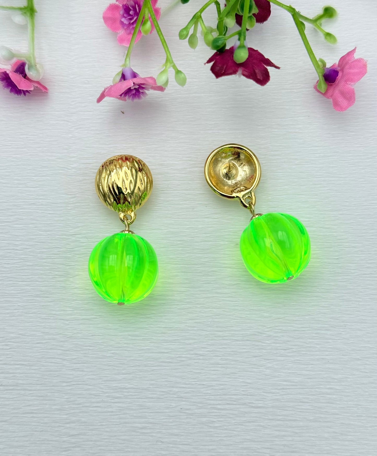 Candy Glow neongrün - unsere neuen farbenfrohen Ohrringe