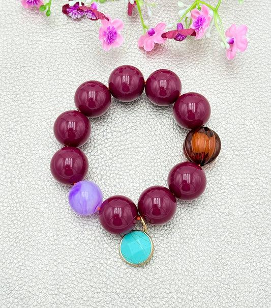 Armband glitzerblume*  SUPER BUBBLE # 21