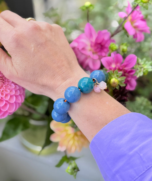 Armband glitzerblume*  SUPER BUBBLE # 15