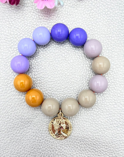 Armband glitzerblume*  BUBBLE # 79