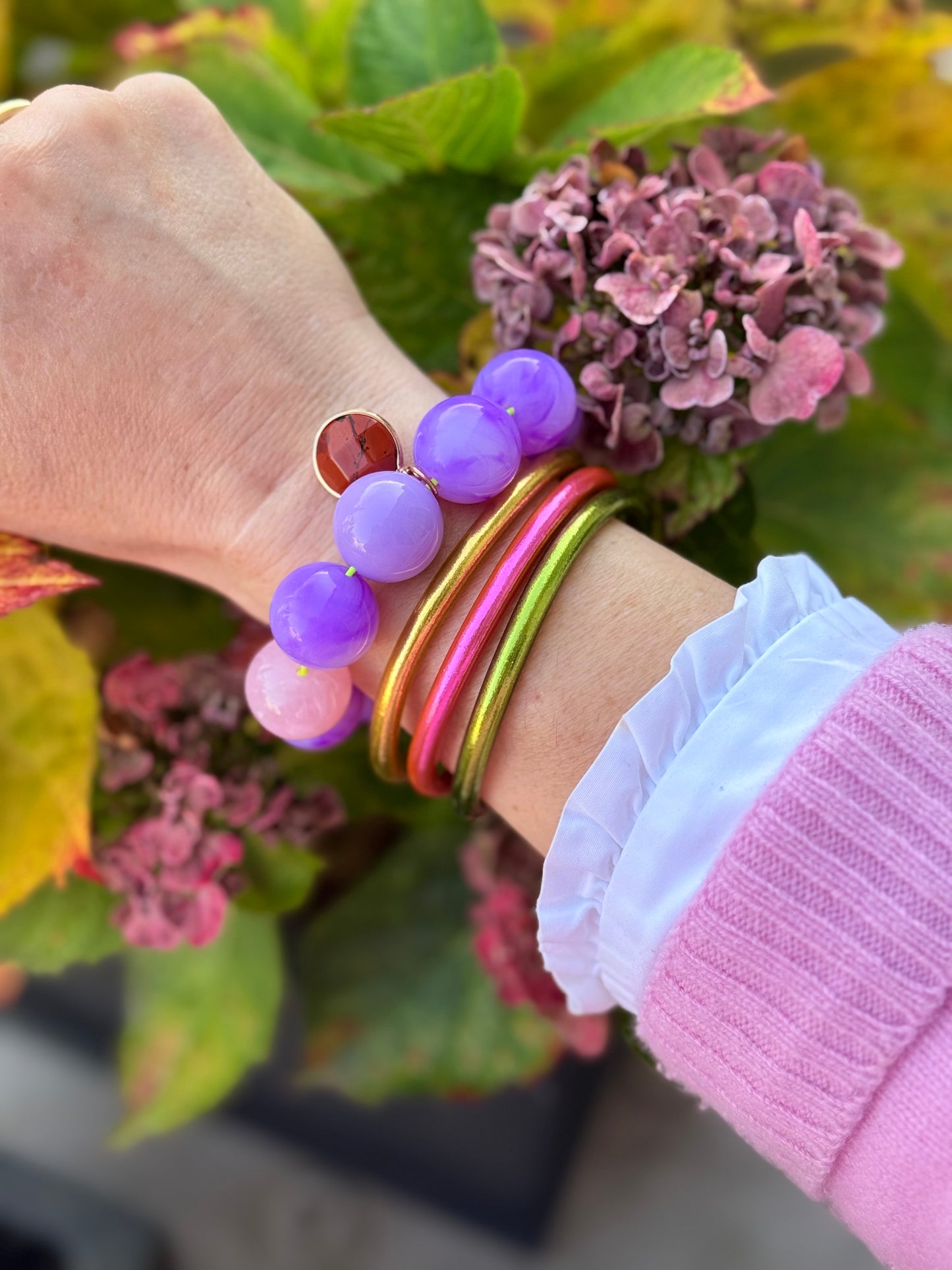 Armband glitzerblume*  SUPER BUBBLE # 33