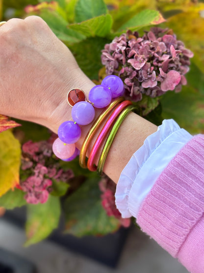 Armband glitzerblume*  SUPER BUBBLE # 33