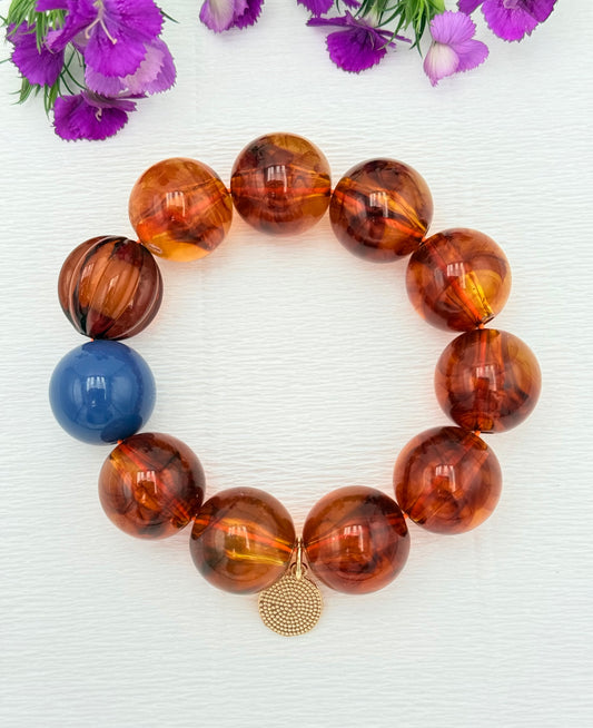 Armband glitzerblume*  SUPER BUBBLE # 47