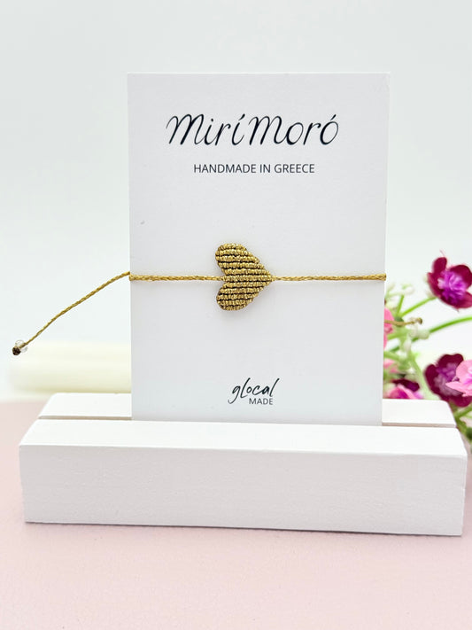 Herzarmband Small ganz in Gold
